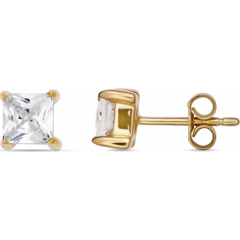 Valeria Boucles d'oreilles à fermoir à poussette 375 Or jaune Boucles d'oreilles