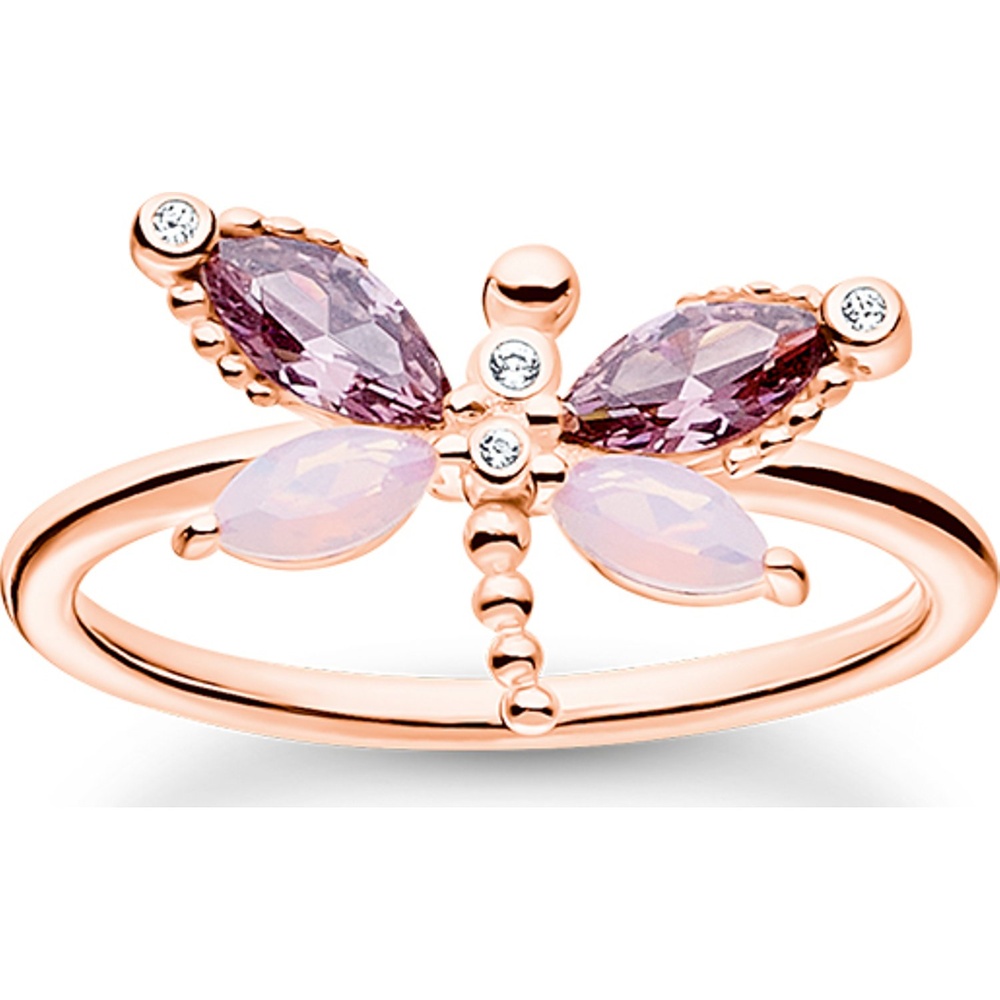 Thomas Sabo Bague pour femme 925 Argent or rose Bague