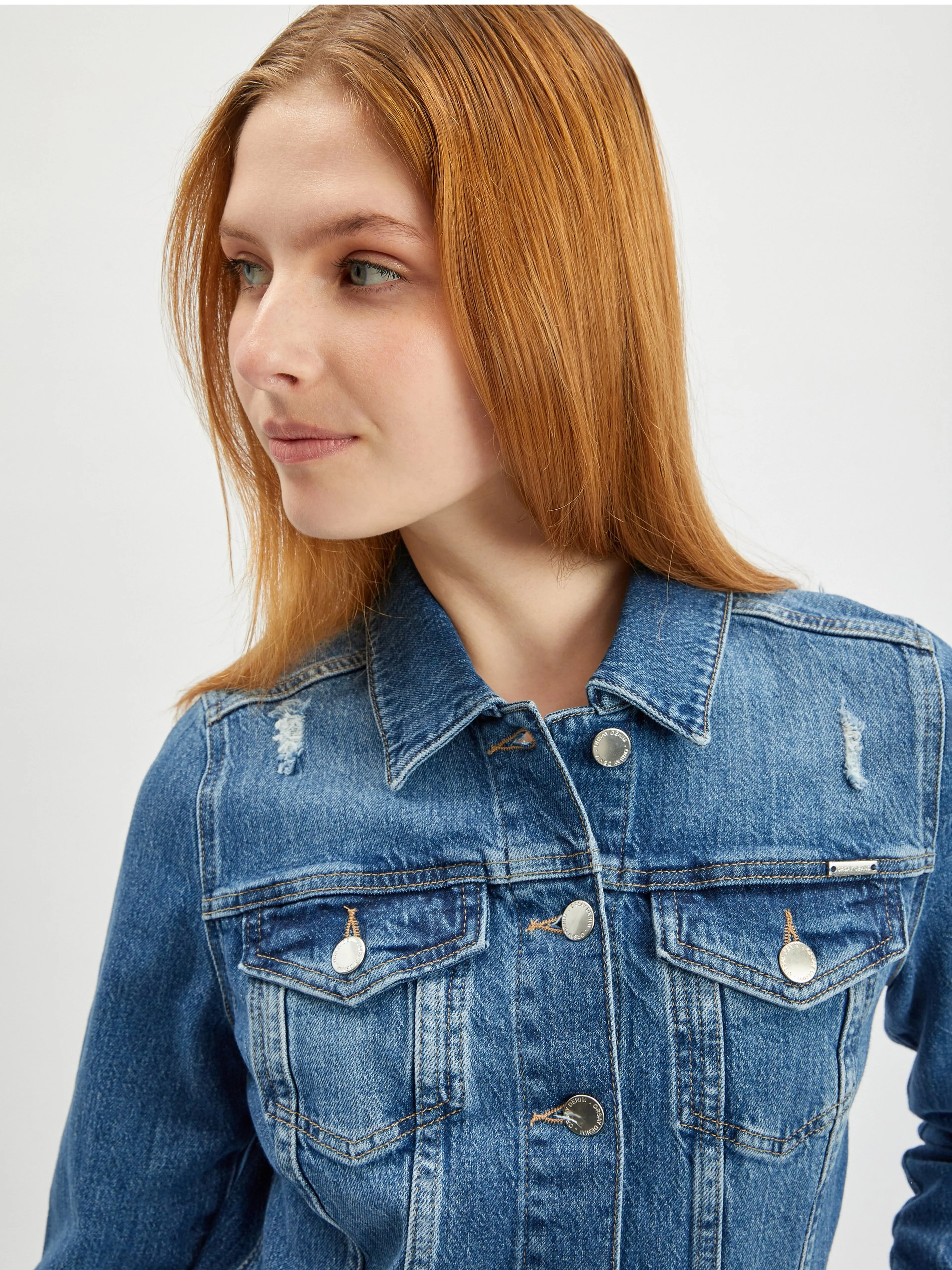 Blaue Damen-Jeansjacke ORSAY