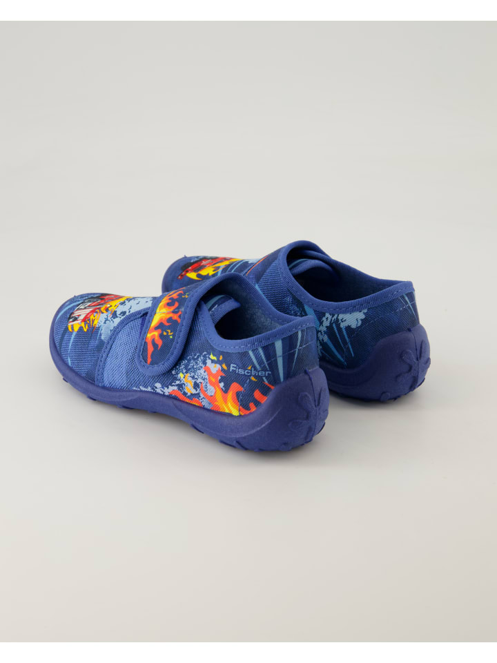 Fischer Hausschuhe in Blau günstig kaufen