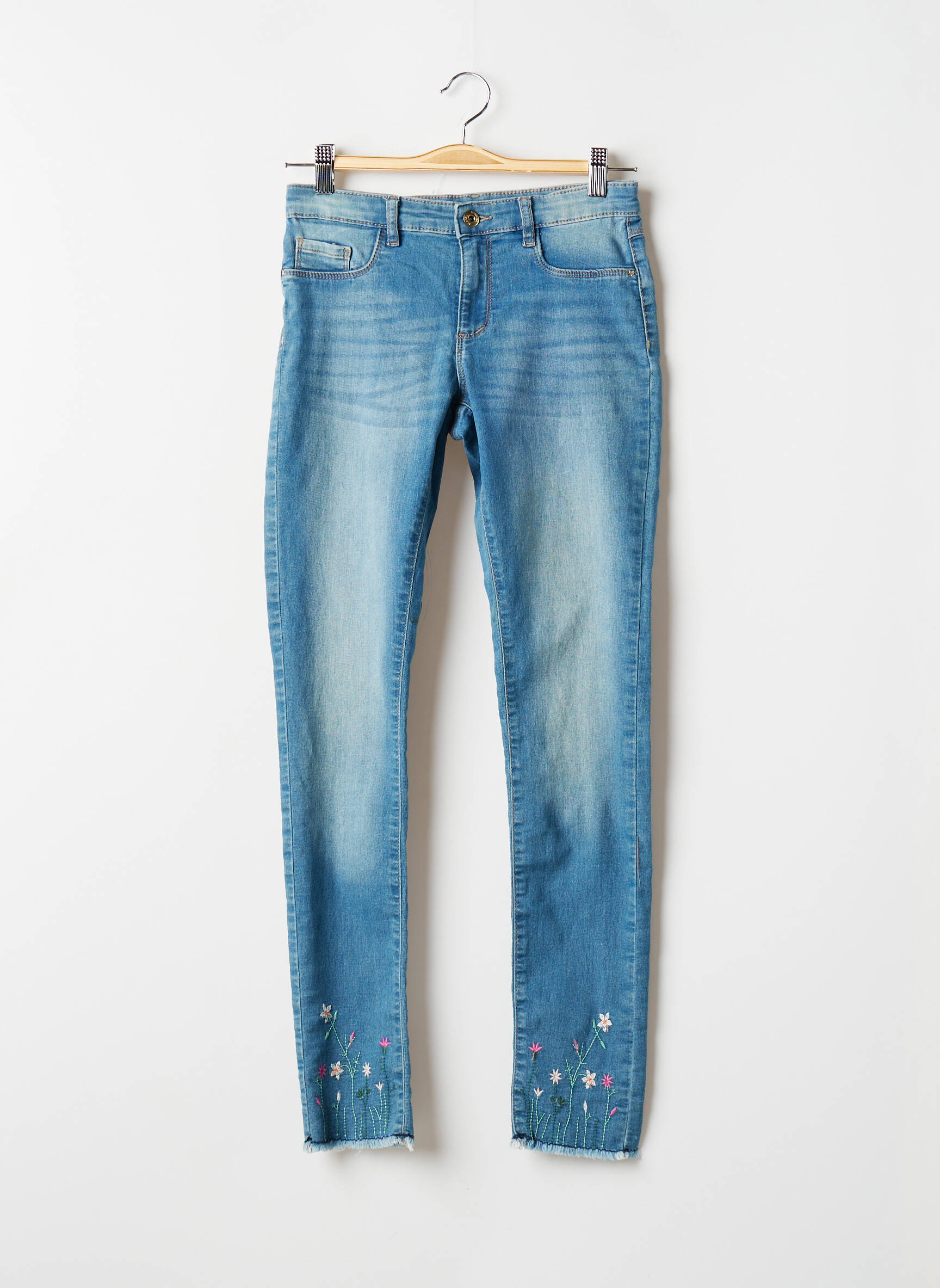 Stooker Jeans Coupe Slim Fille couleur bleu