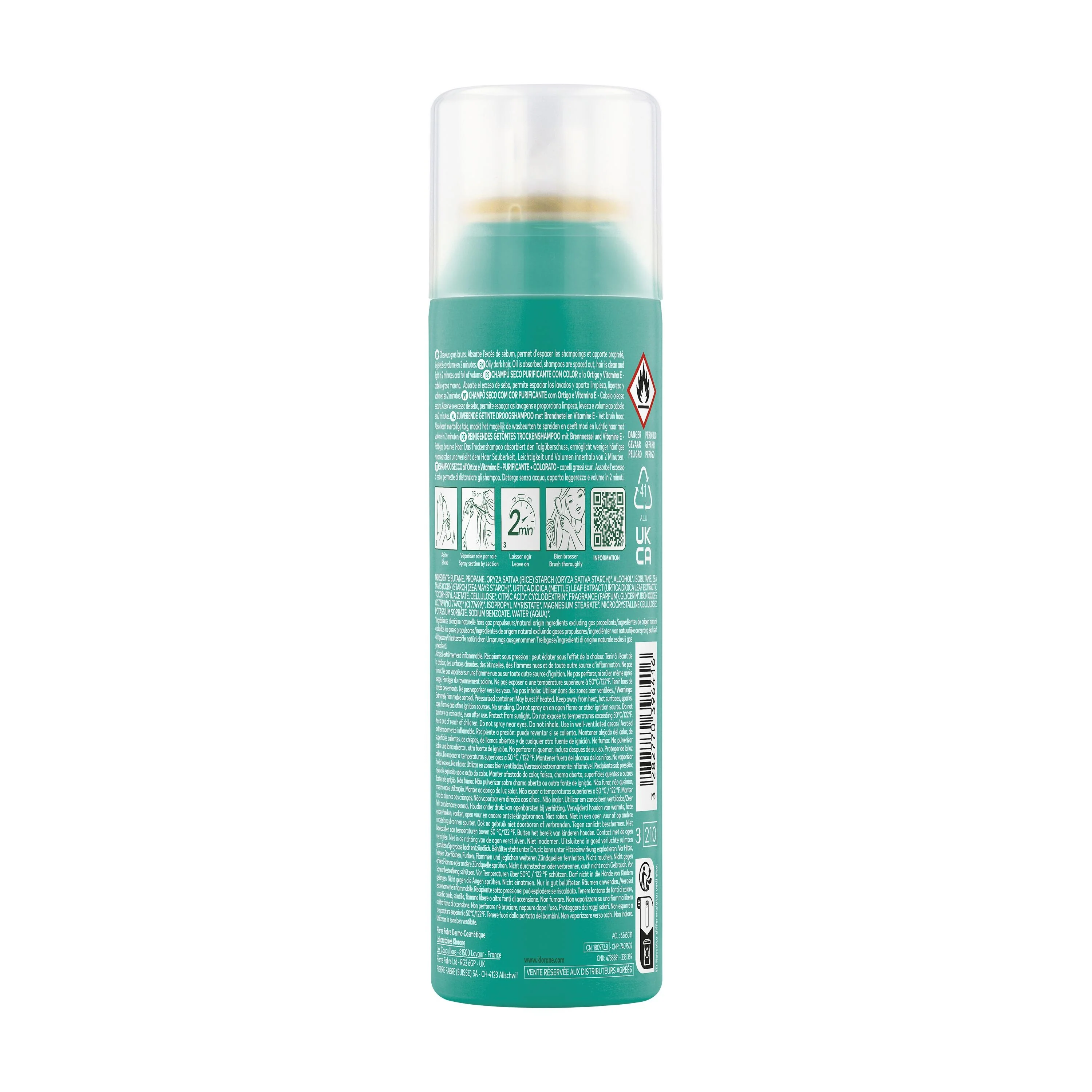 Champú seco de ortiga y vitamina E - Champú seco