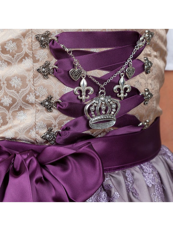 Edelnice Midi Dirndl 2-teilig in gold günstig kaufen