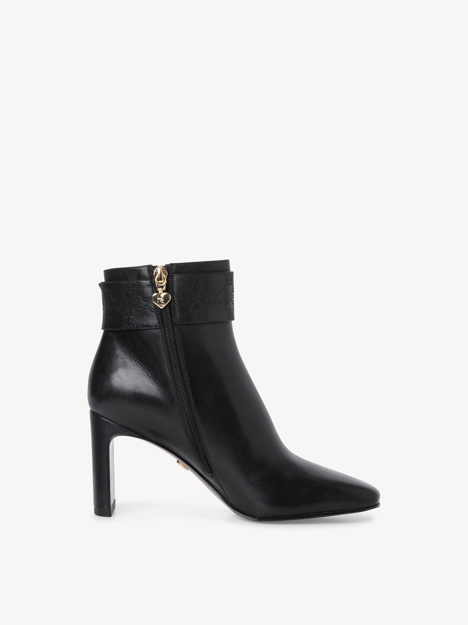 Bottine en cuir - noir