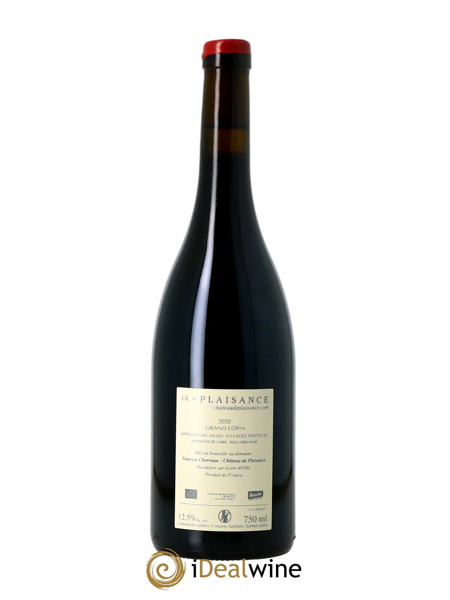 Anjou Grand Lopin Château de Plaisance  2020 - Lot de 1 Bouteille