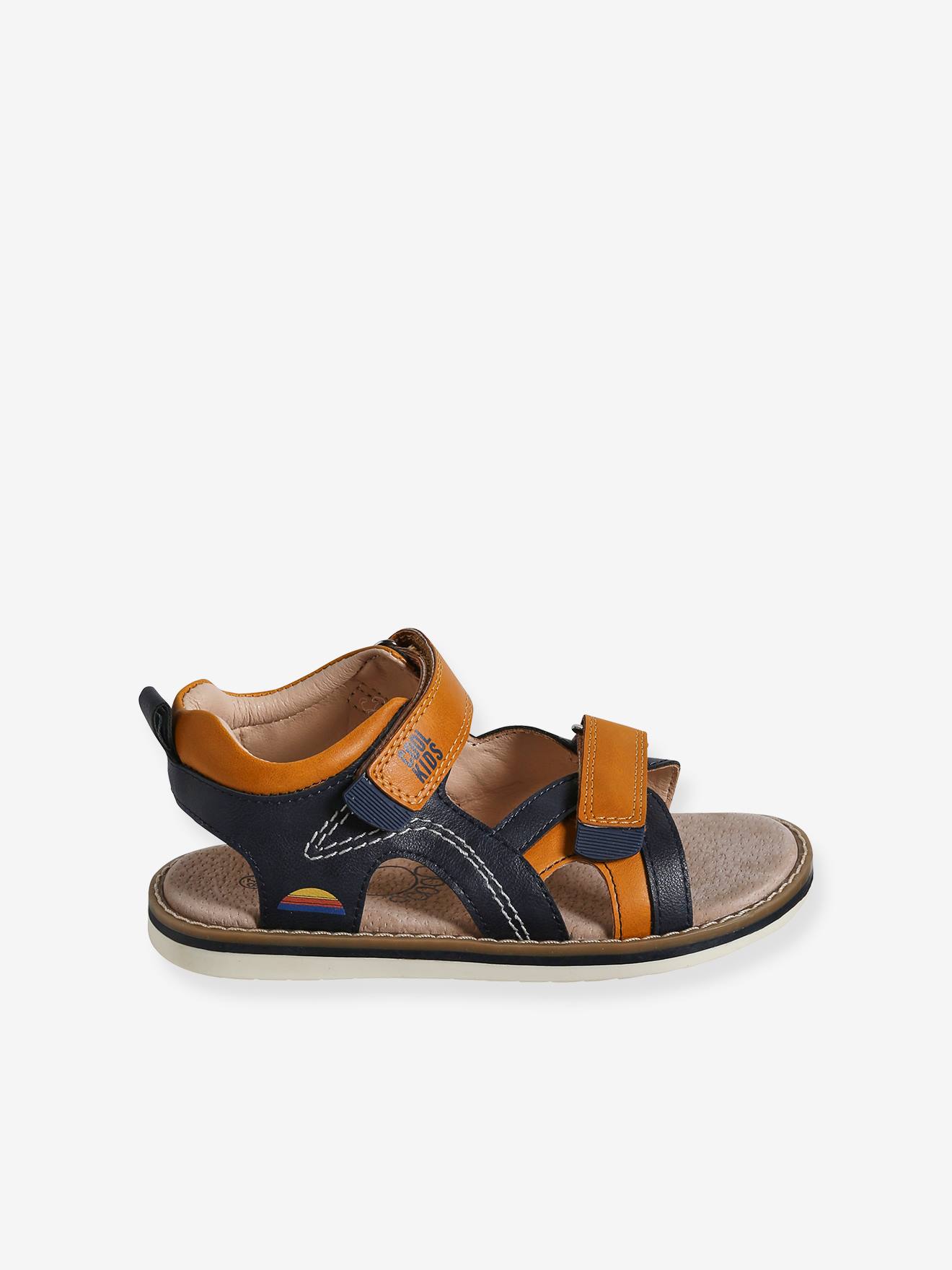 Vertbaudet Kinder Sandalen mit Anziehtrick - marine