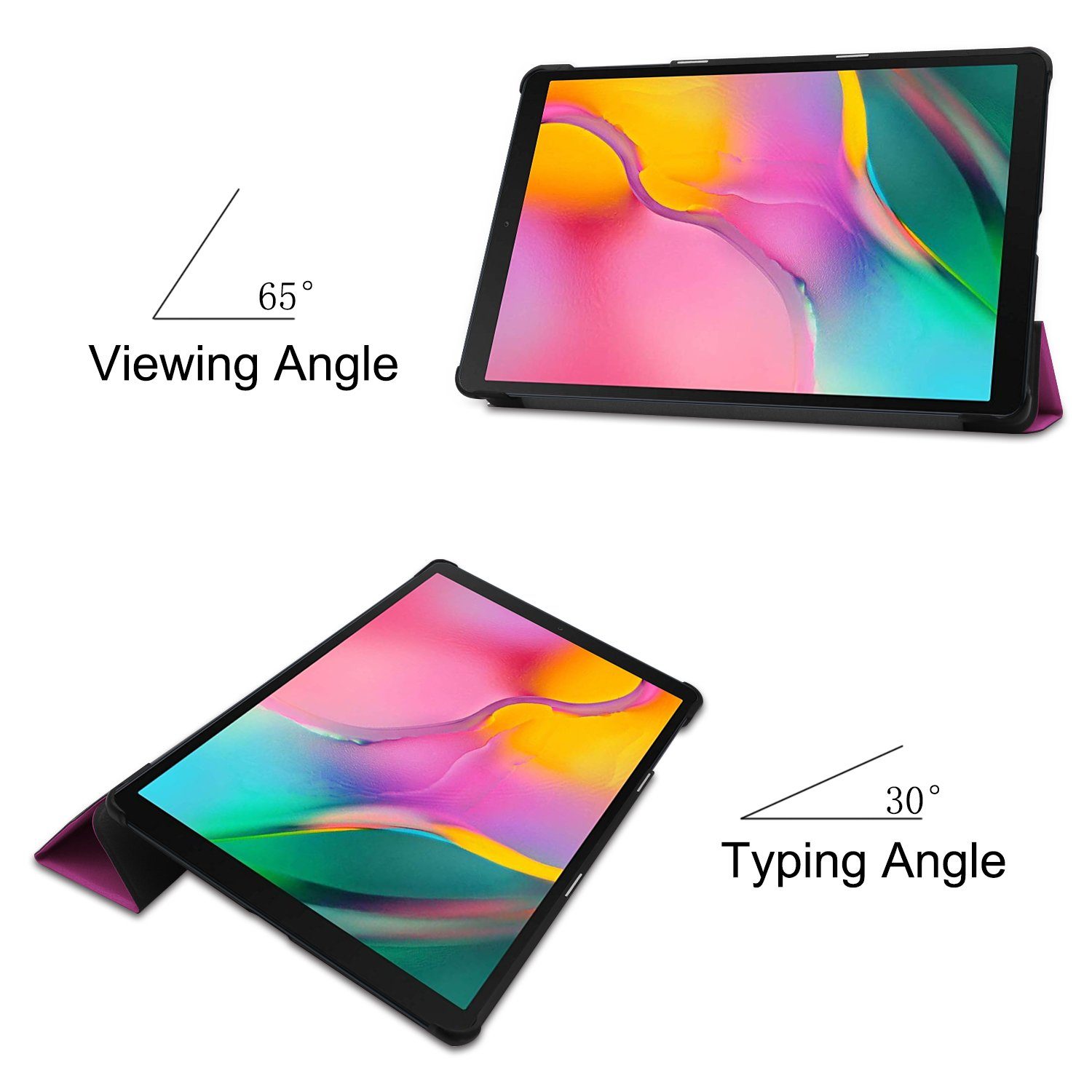 Lobwerk Tablet-Hülle Schutzhülle für Samsung Galaxy Tab A 10.1 SM-T510 10.1 Zoll, Sturzdämpfung, Aufstellfunktion