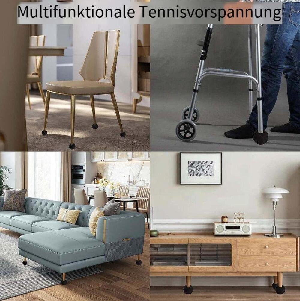 Einemgeld Tennisball 4 Stück Precut Tennis Balls for Furniture Legs Floor Protection