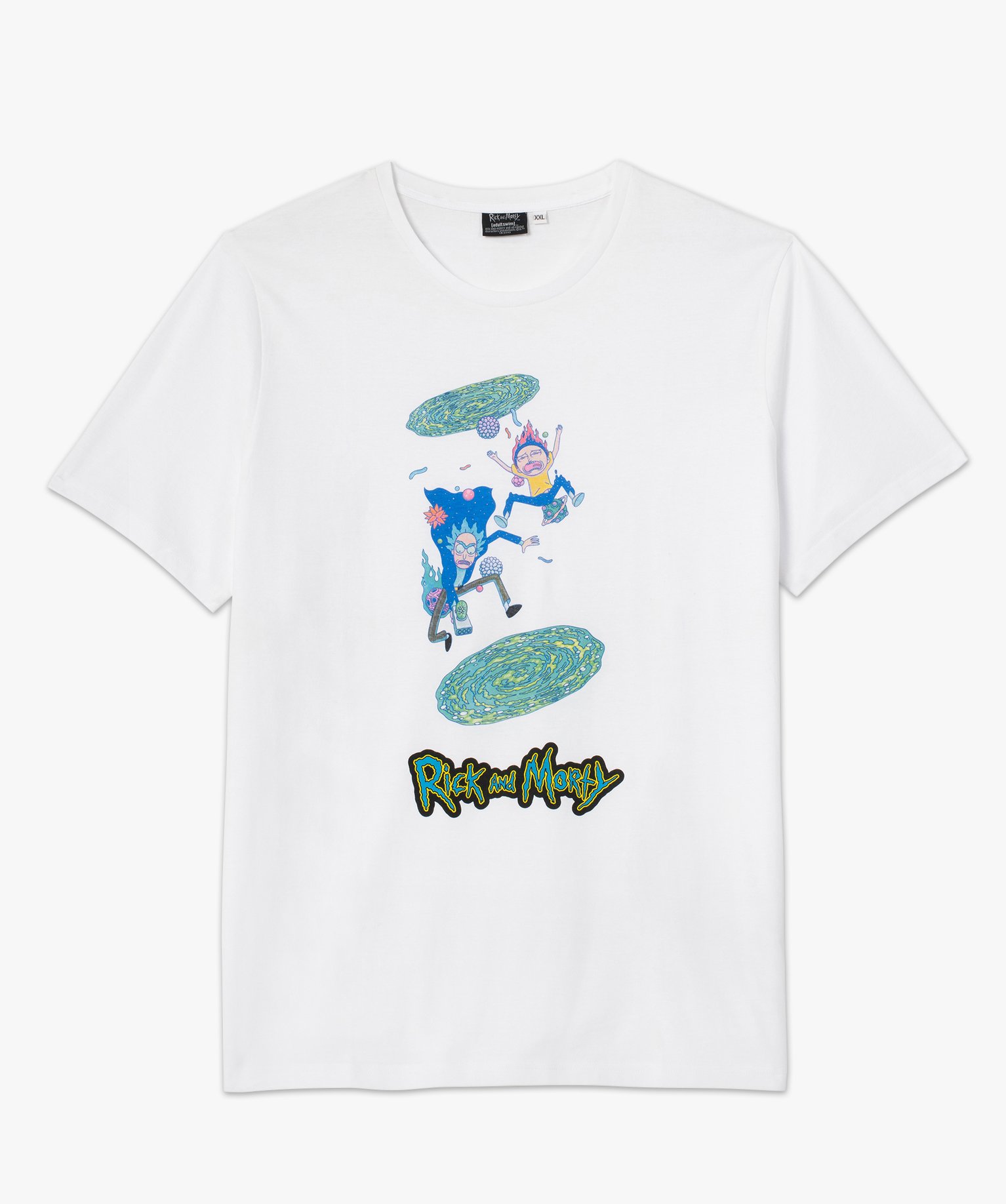 Tee-shirt homme à manches courtes imprimé - Rick & Morty blanc | GEMO