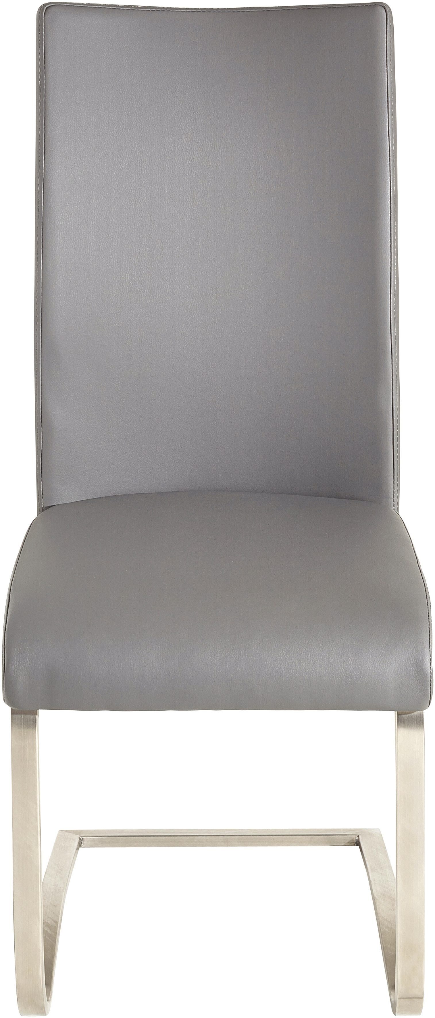 MCA furniture Freischwinger Arco (Set, 2 St), Stuhl mit Echtlederbezug, belastbar bis 130 Kg