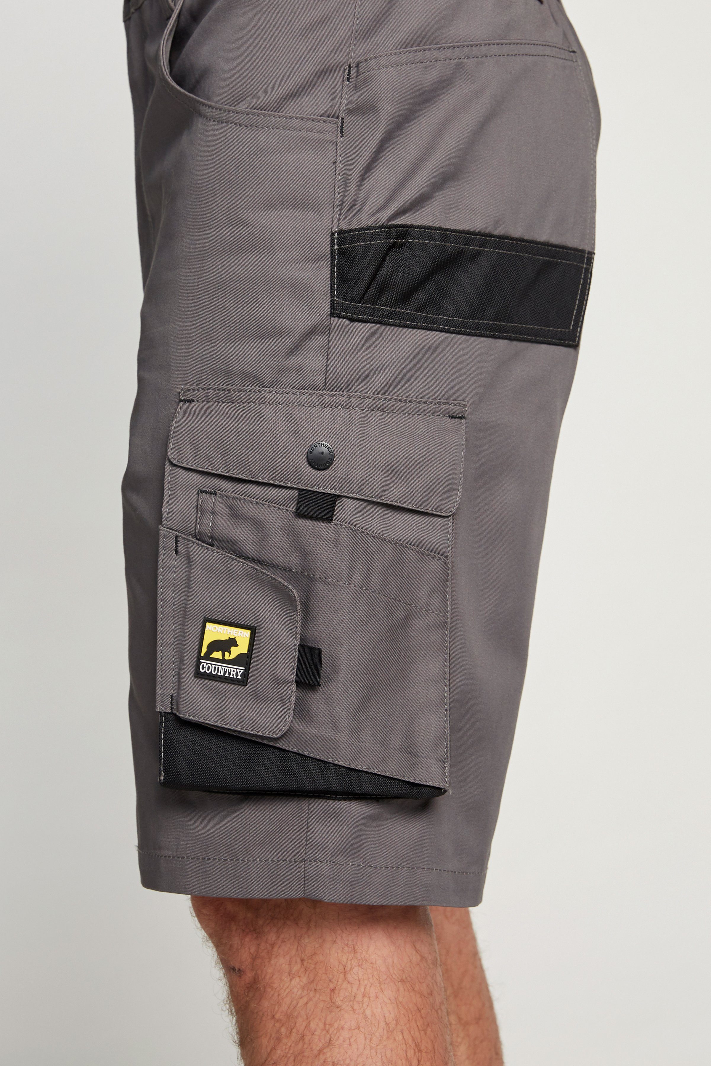 Northern Country Arbeitsshorts worker light (langlebig durch 3-fach Innenbeinnaht) mit Cordura®-Verstärkungen, 8 praktische Taschen, elastischer Bund