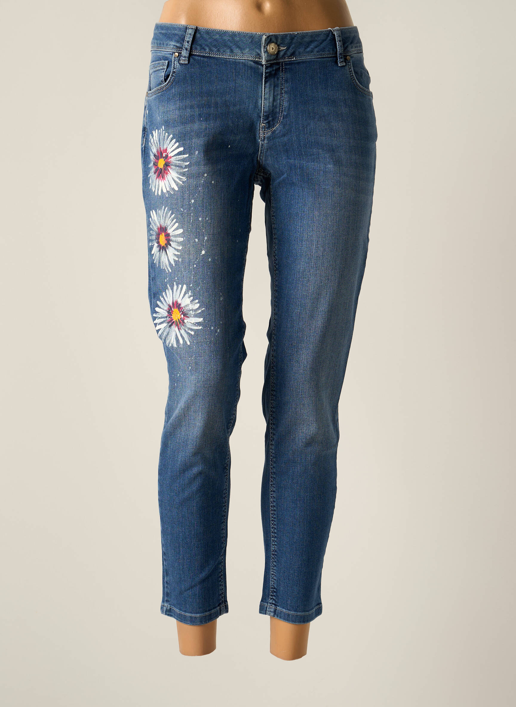 Betty   Co Jeans Coupe Slim Femme couleur bleu