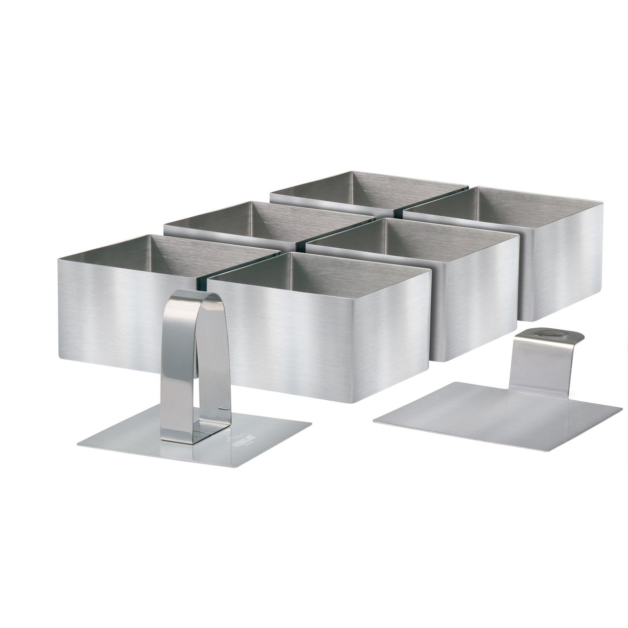 STONELINE® Dessert- und Speiseformen Set, 8-tlg., eckig
