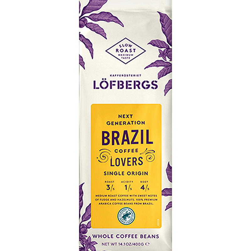 Löfbergs Kaffebønner 400 g Origin Brazil Löfbergs