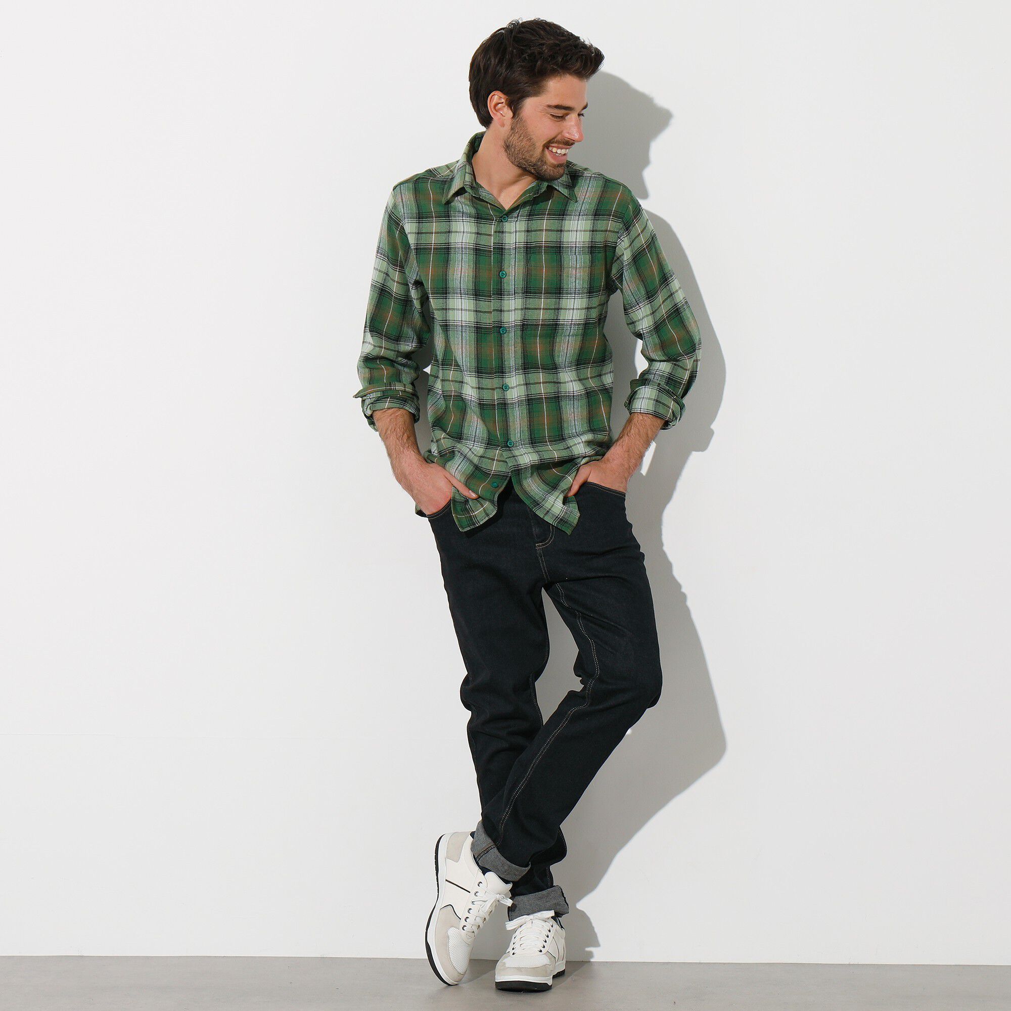 Chemise carreaux flanelle