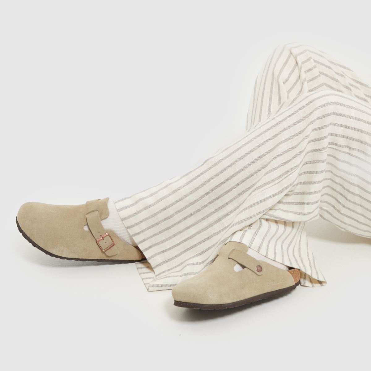 BIRKENSTOCK Boston szandálok bézs színben