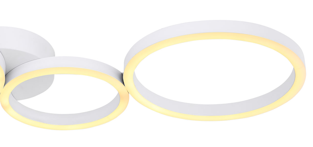 Globo Lighting - VENOSA - Deckenleuchte Metall weiß, LED