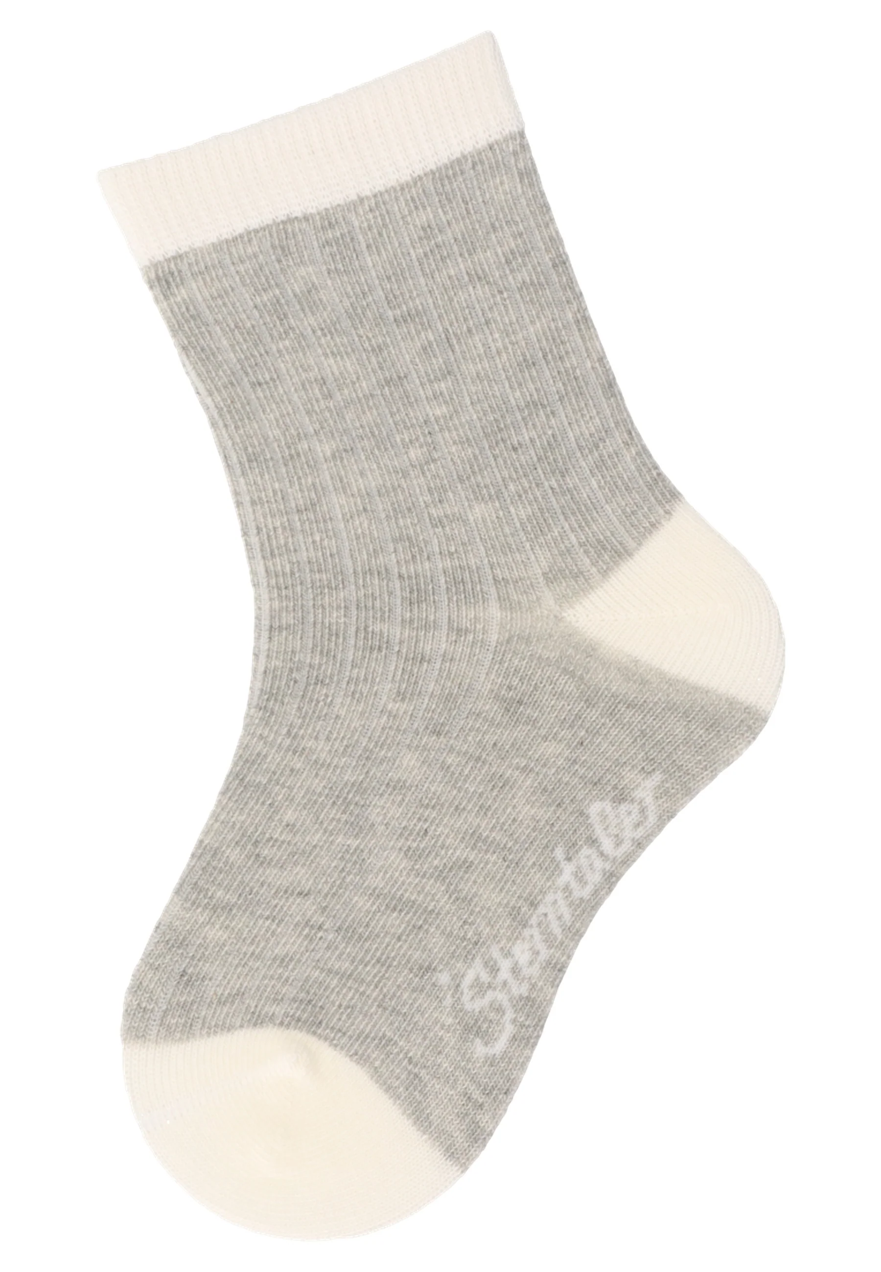 Socken im 6er Pack mit Rippenoptik in graublau