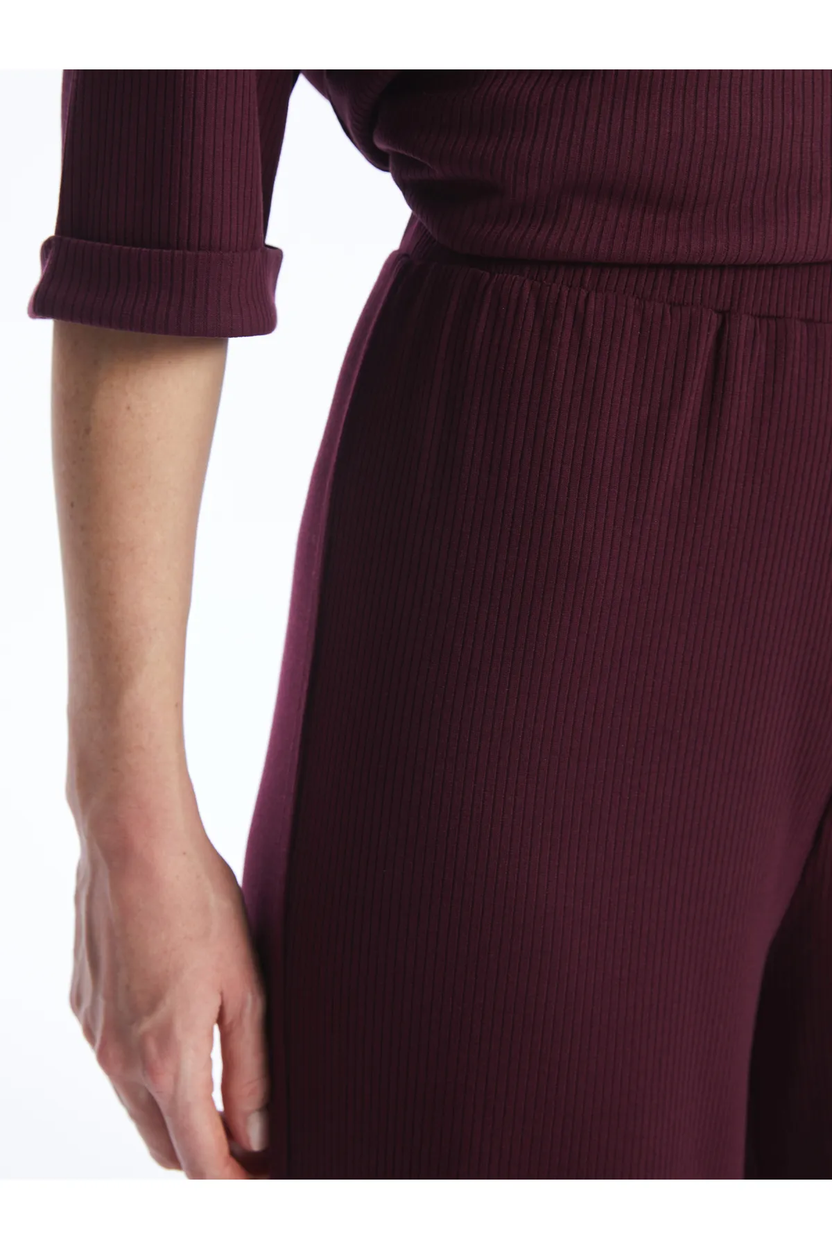 LC Waikiki  Einfarbige Jogginghose für Damen mit elastischem Bund