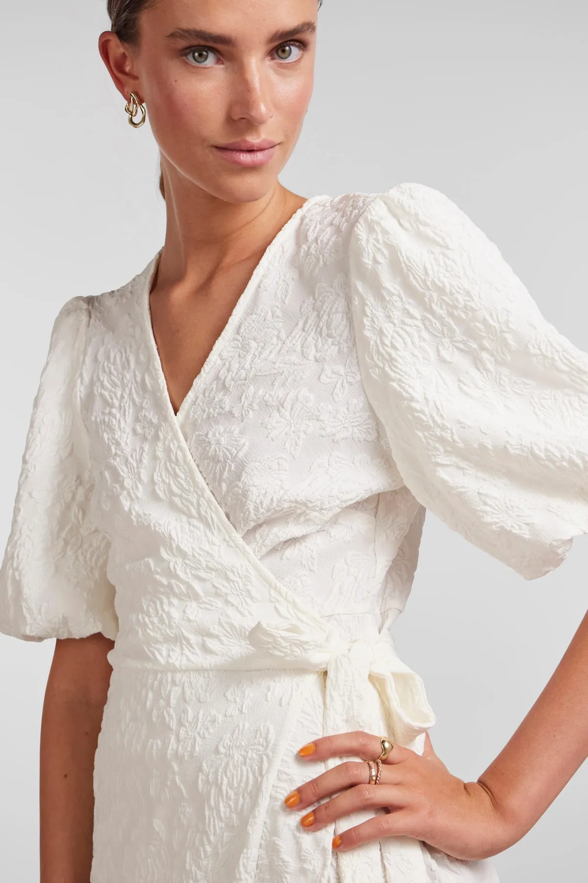 PIECES  Bluse - Weiß - Regular Fit