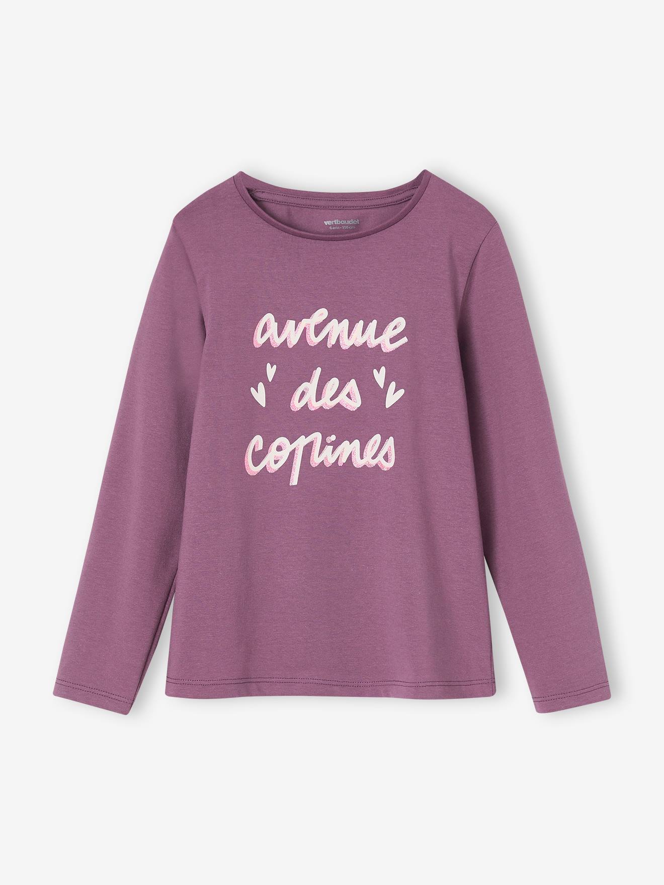 Vertbaudet Mädchen Shirt mit Messageprint BASIC Oeko-Tex - rosa