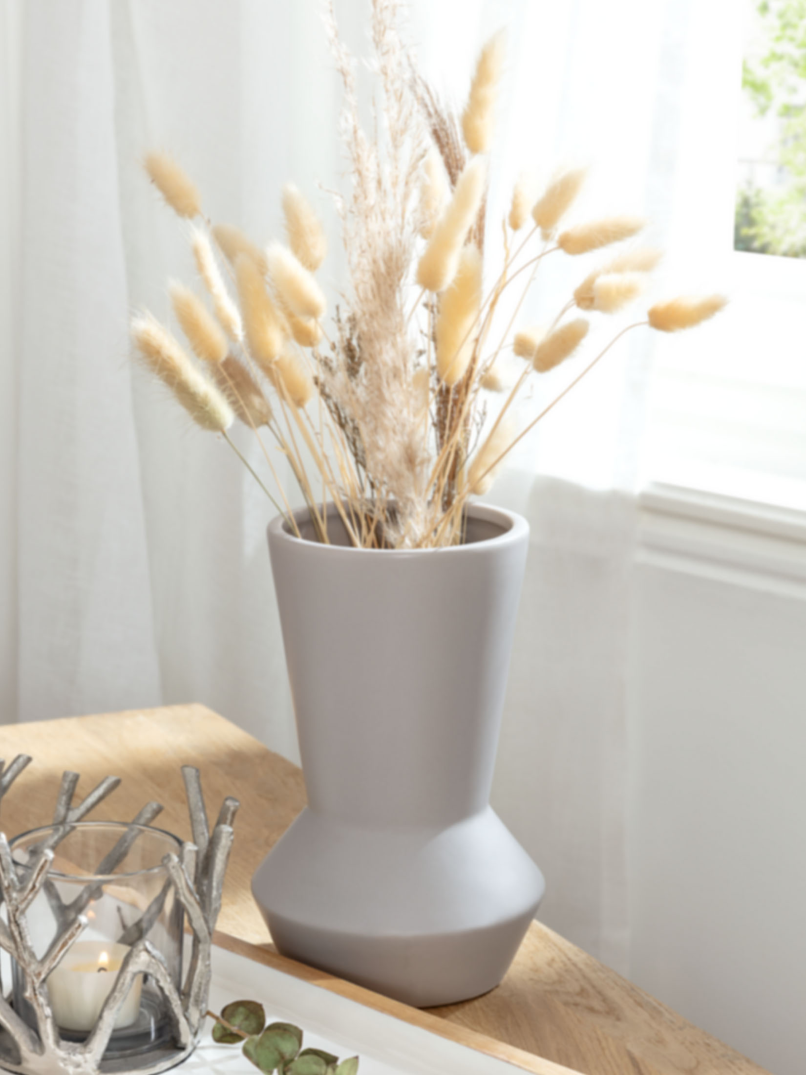 Hanon Vase, Hellgrau