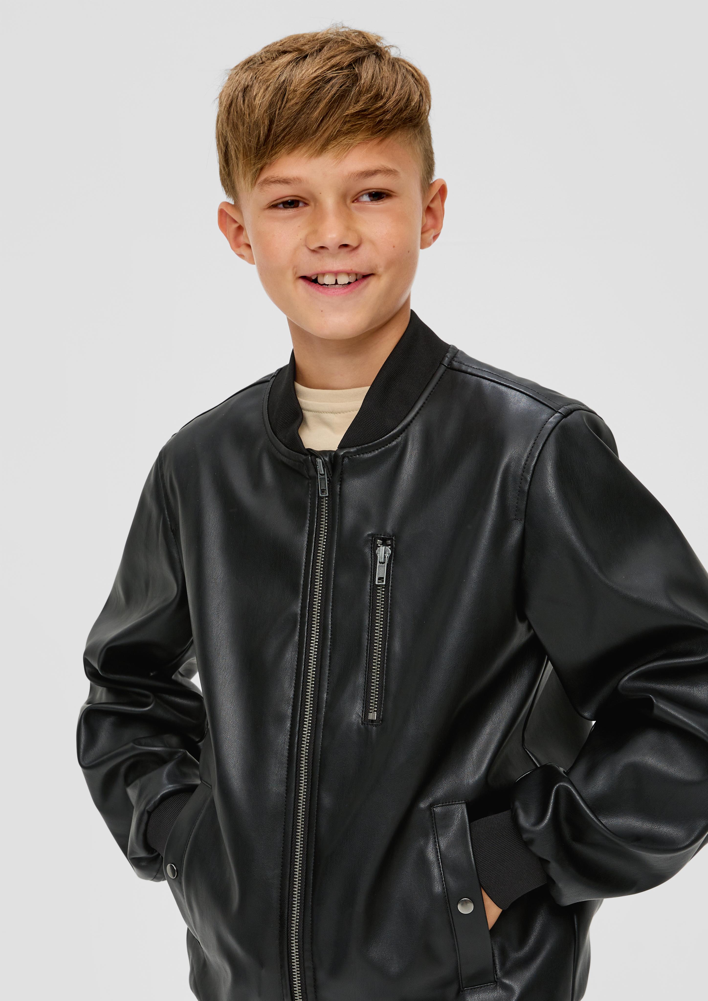 Jacke in Lederoptik  2137568-9999