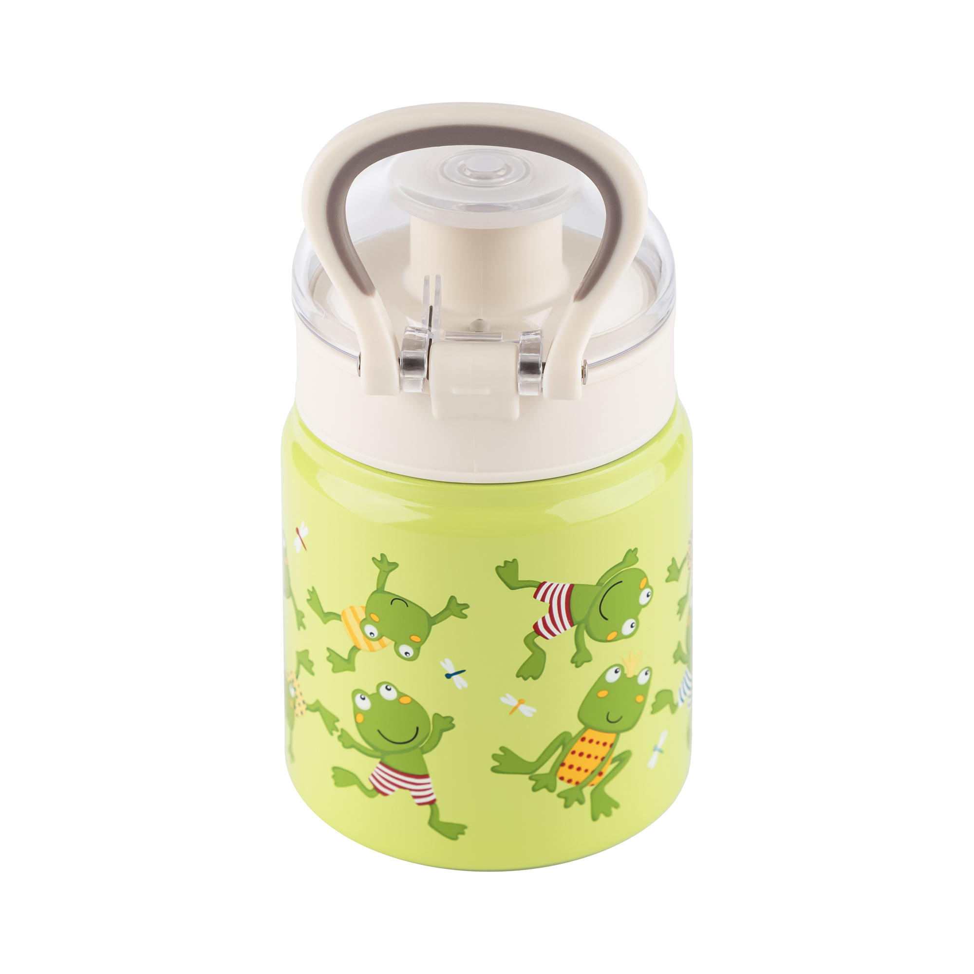 Kinder Set Edelstahl-Trinkflasche und Brotbox Frosch