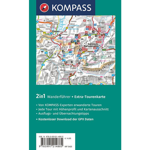 KOMPASS WANDERFÜHRER AMMERGAUER ALPEN, 50 TOUREN