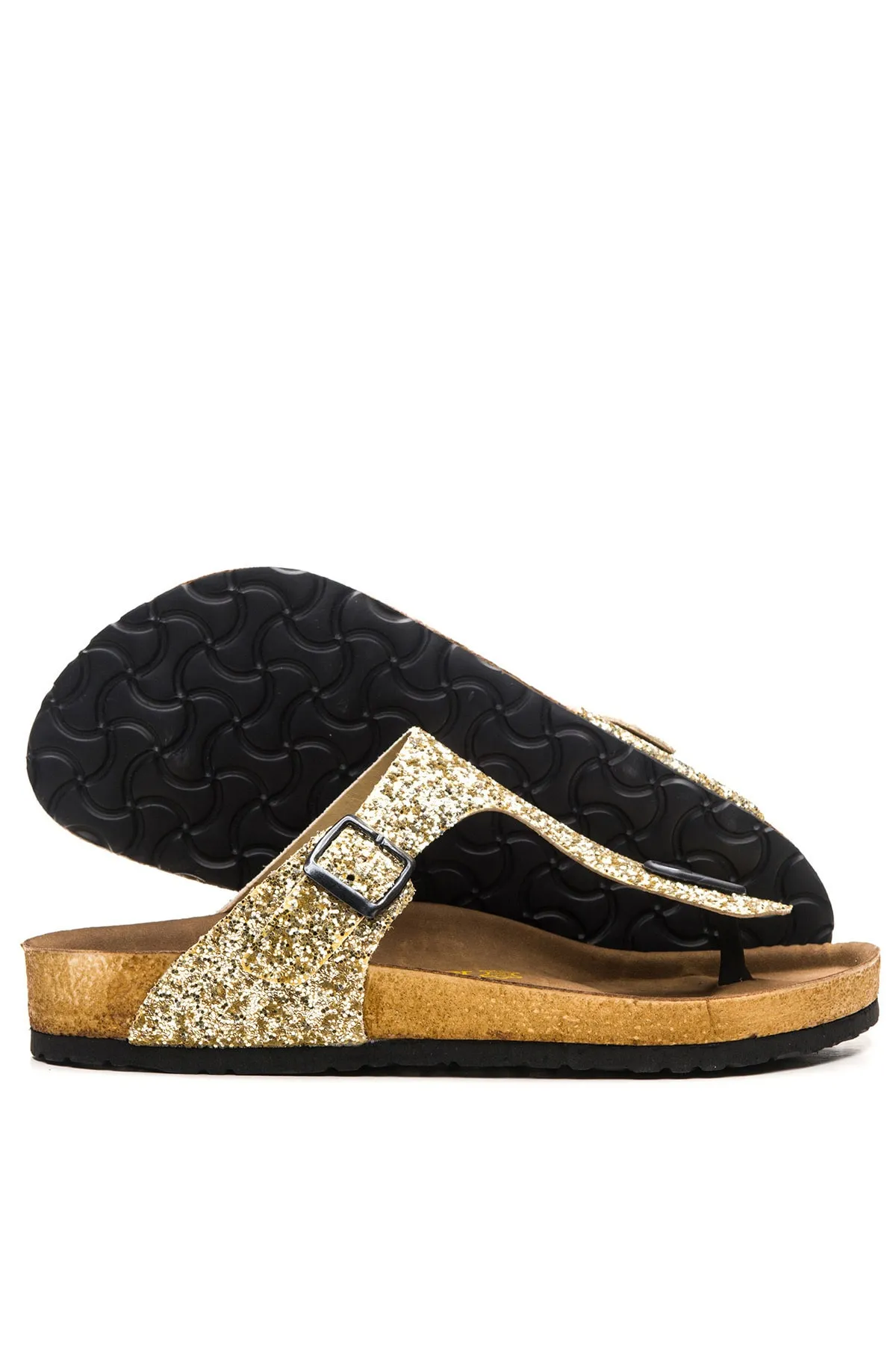 Slazenger  Luke Damen Hausschuhe Gold Glitzer