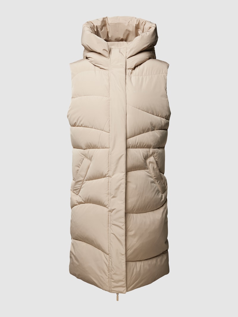 Steppweste mit Kapuze Modell 'Wanda' in beige