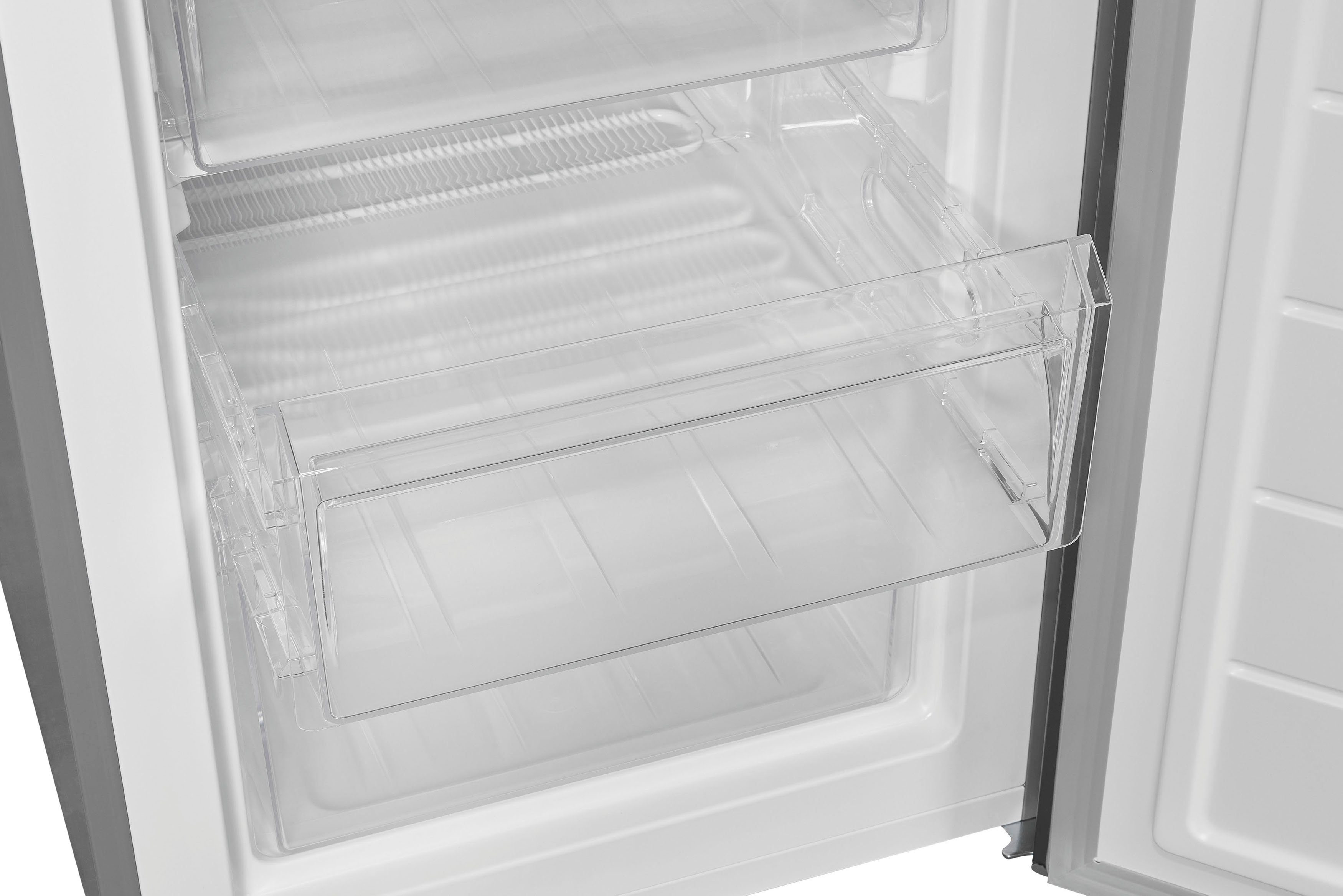 exquisit Kühl-/Gefrierkombination KGC265-70-WS-040D inoxlook, 179,5 cm hoch, 55 cm breit