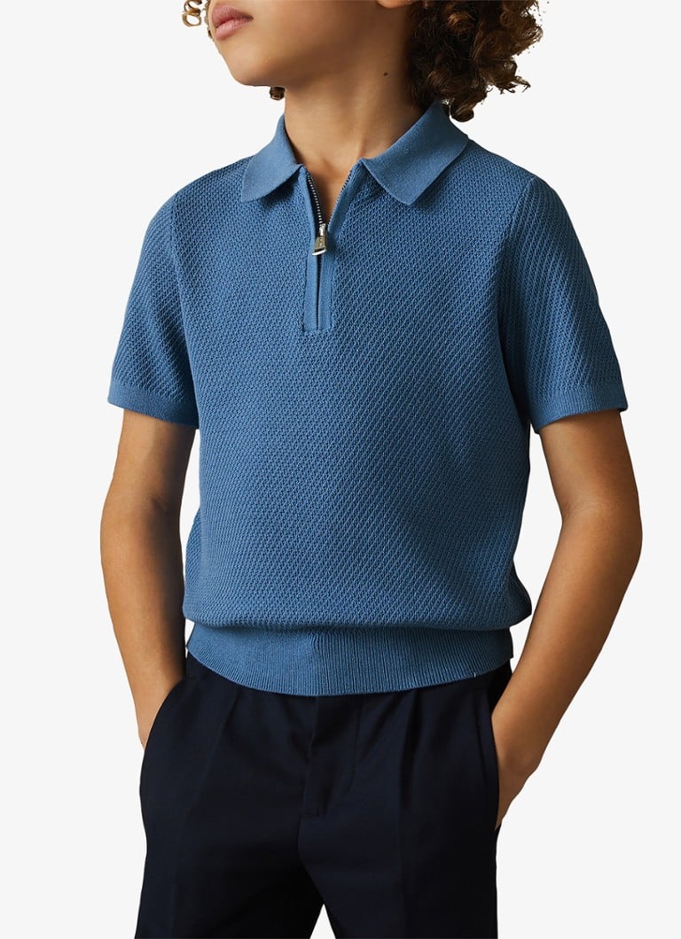 Reiss Ivor polo krekls ar pusrāvējslēdzēju