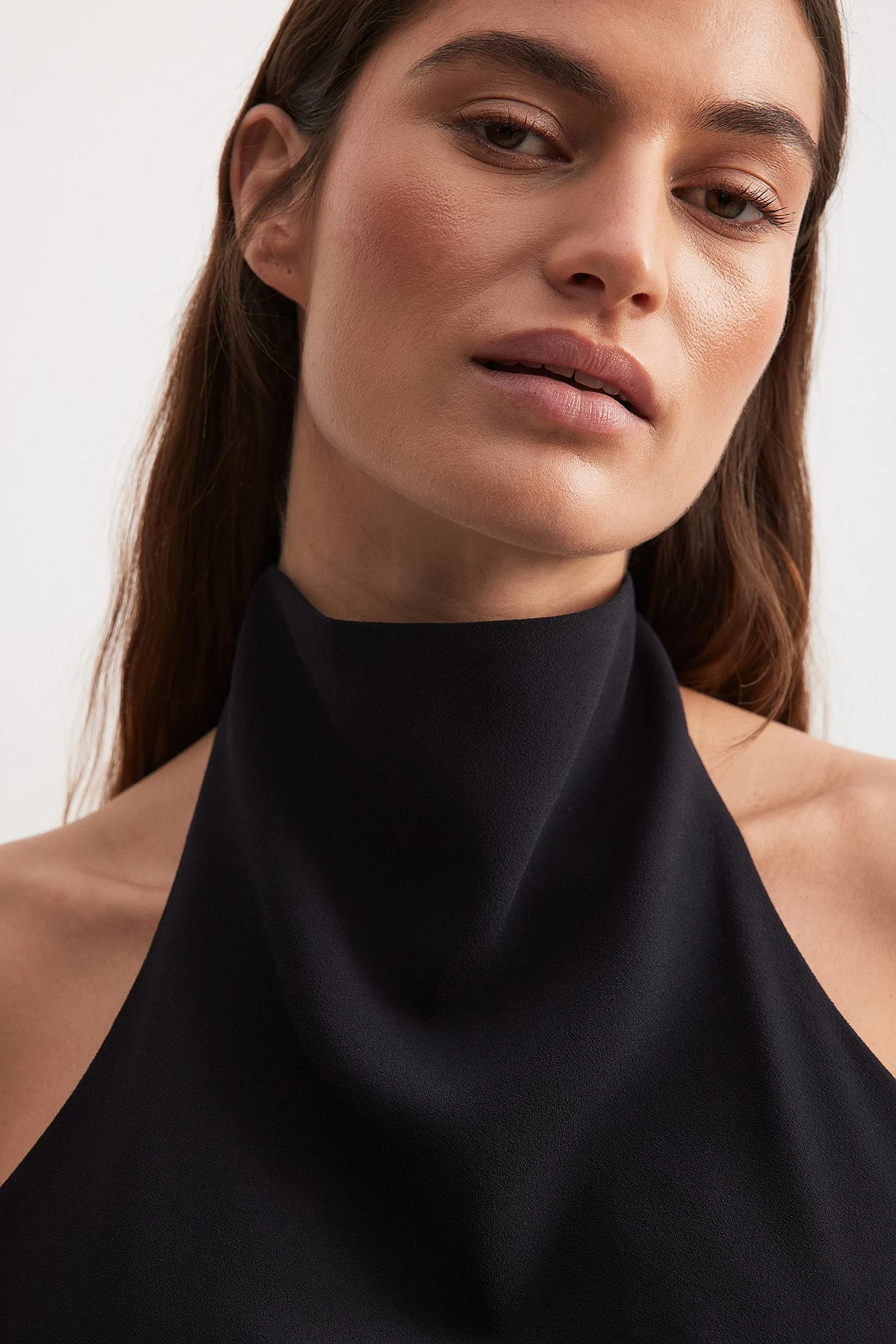 Cowl Neck Tie Back Top