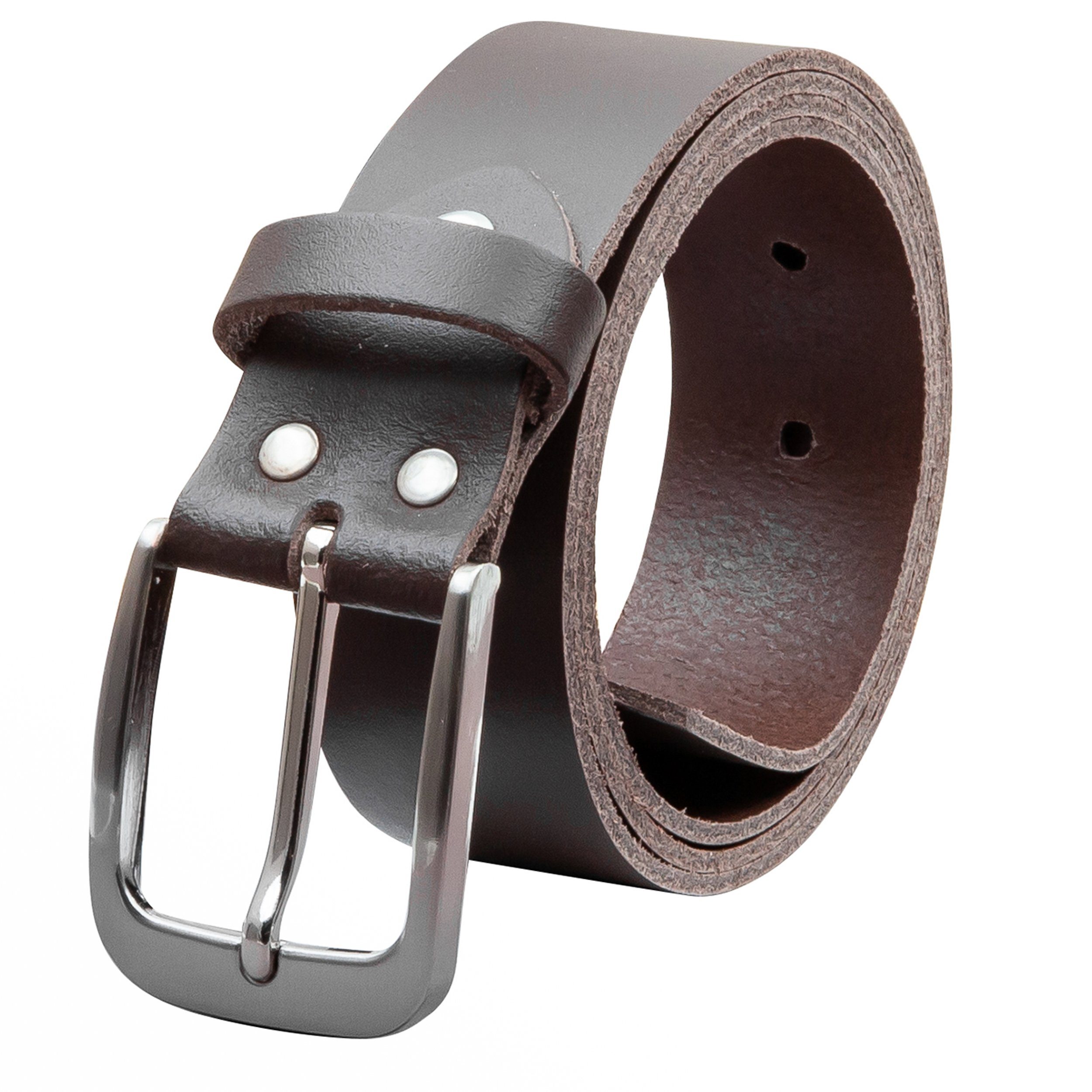 COLOGNEBELT Ledergürtel D28-SL Schlicht dennoch modern mit Dornschließe, MADE IN GERMANY