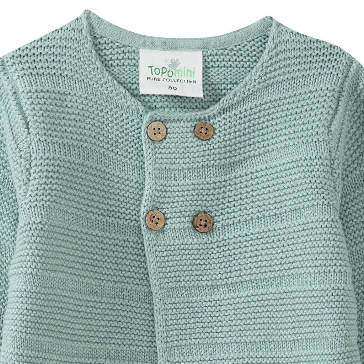 Baby Strickjacke mit Streifenstruktur