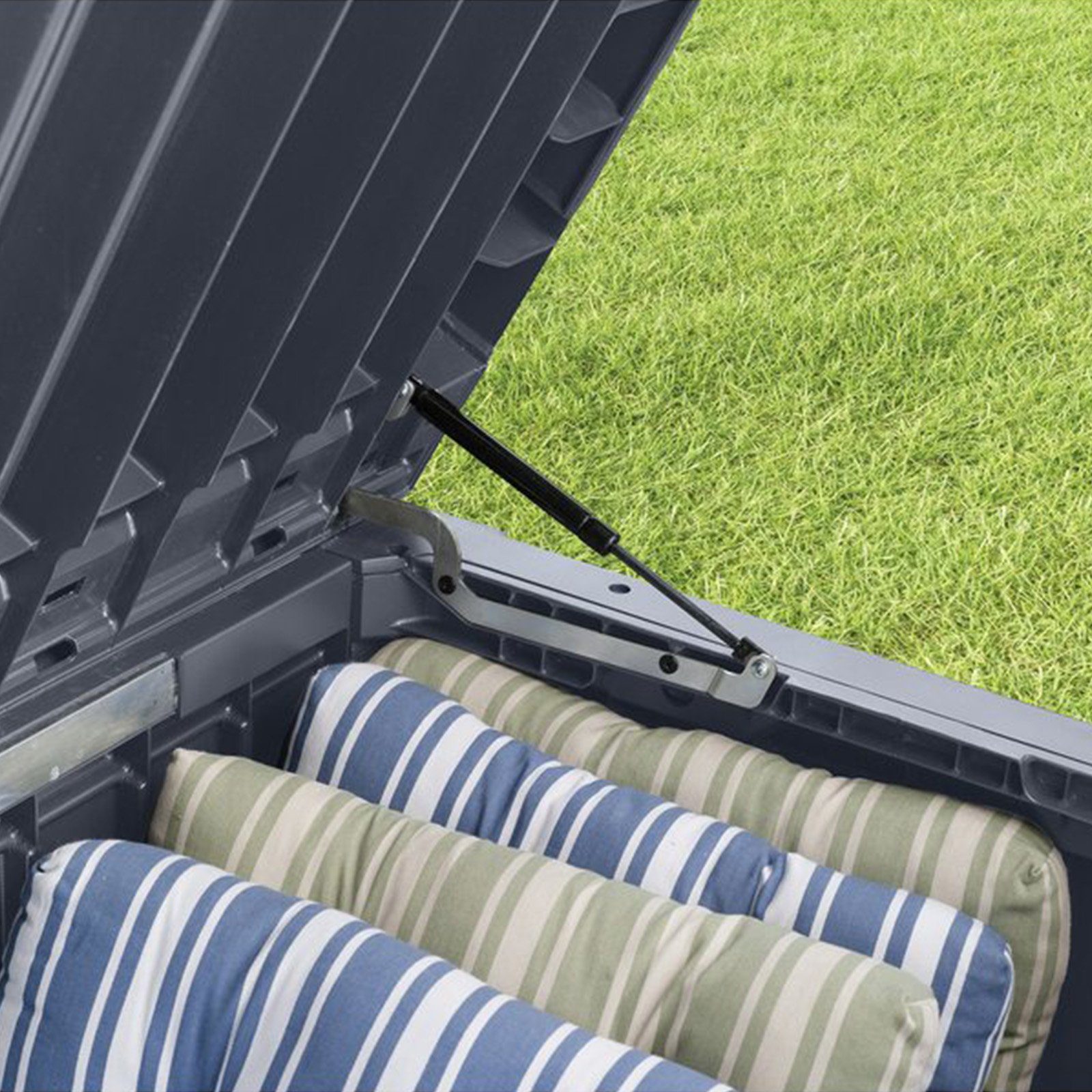Keter Gartenbox ROCKWOOD 570L, Duotech-Material in Holzoptik