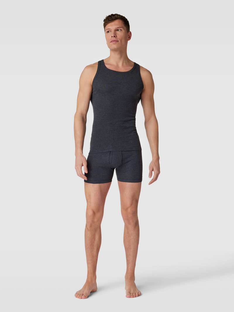 Tanktop mit Streifenmuster in marineblau