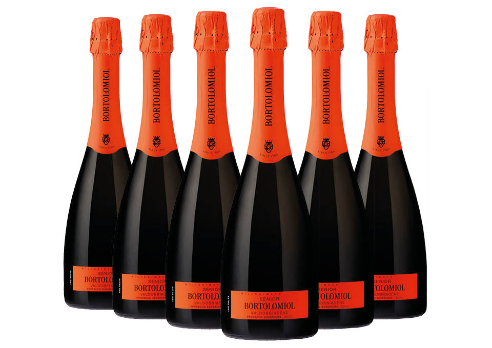 Valdobbiadene Prosecco Superiore Extra Dry DOCG Senior 2022 Bortolomiol 6 bouteilles de 0,75 ℓ