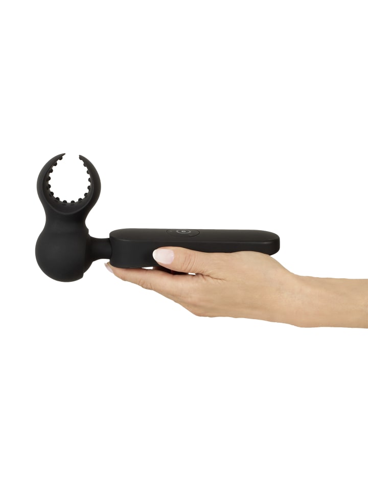 Couples Choice Massagestab wand vibrator with 3 Attachments in schwarz günstig kaufen 21,5 cm
