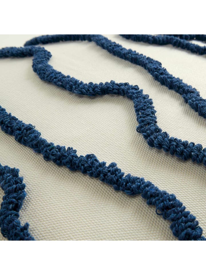 Tom Tailor Zierkissenhülle WAVY in Blau günstig kaufen 45 x 45 cm