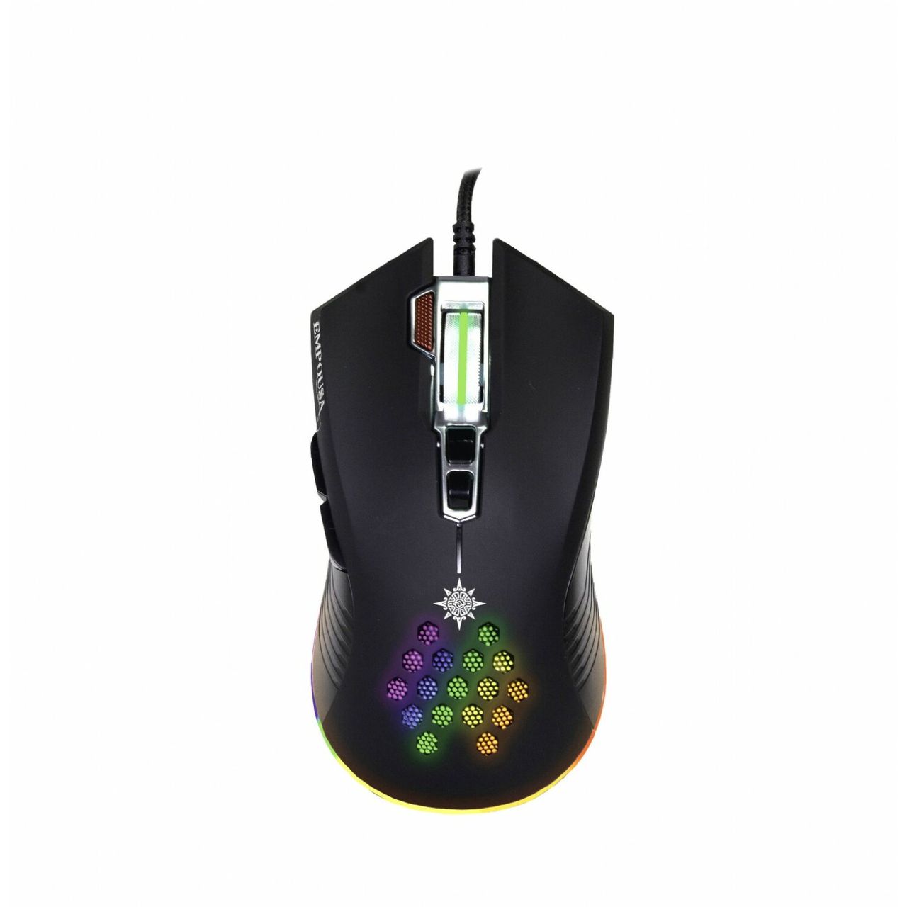 Inca IMG-347 Emmpousa RGB 7200 DPI Maktrotasten Professionelle Gaming-Maus schwarz
