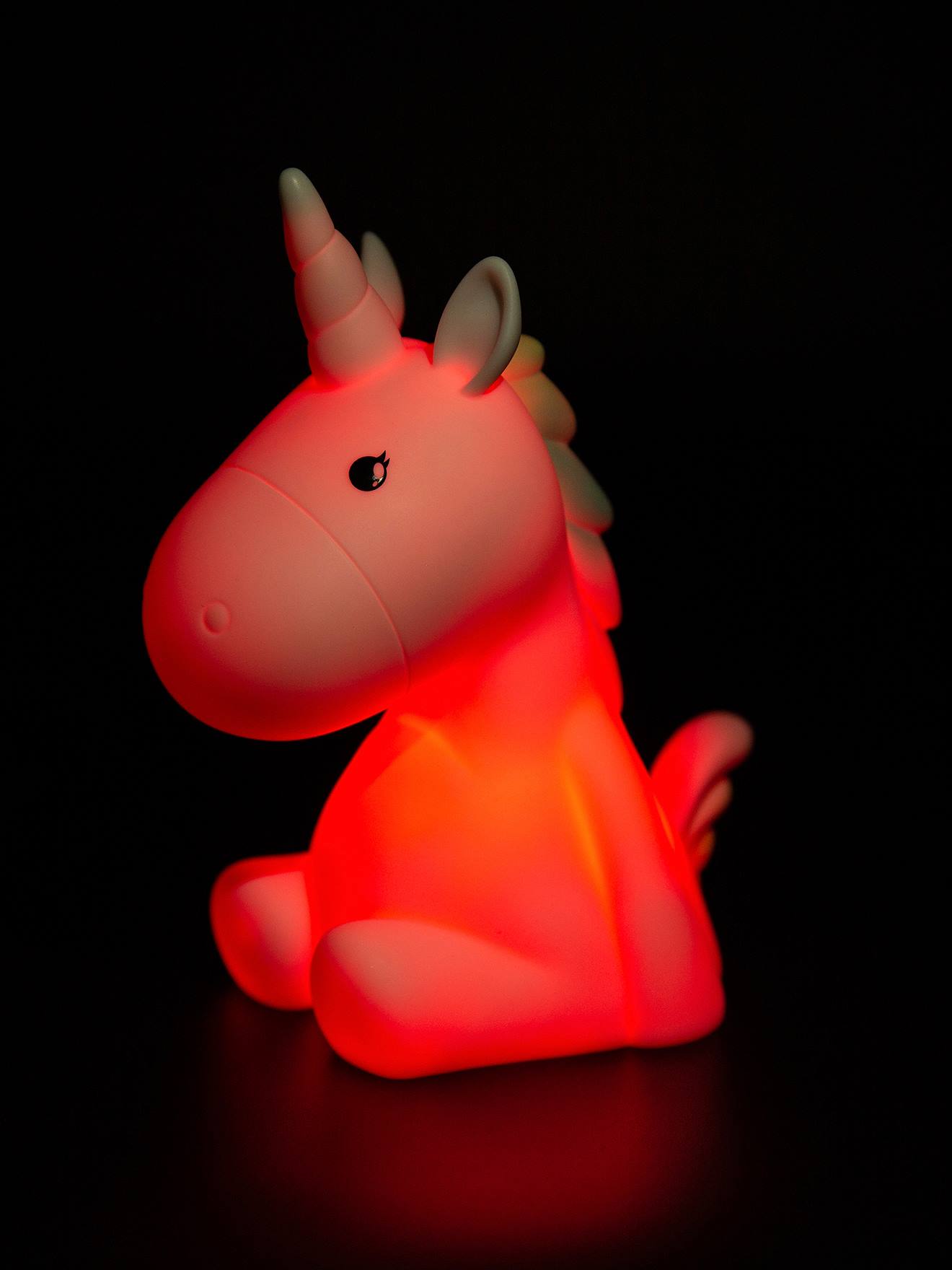 Kinderzimmer Akku-Nachtlicht EINHORN DHINK - weiß