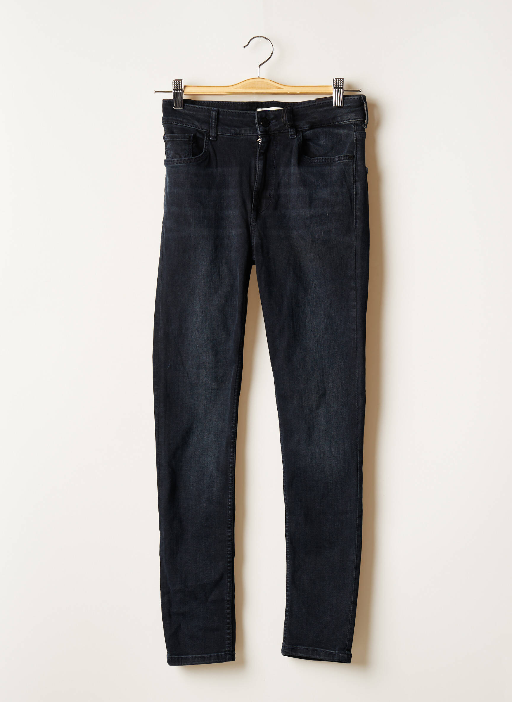 Mango Jeans Skinny Femme couleur bleu