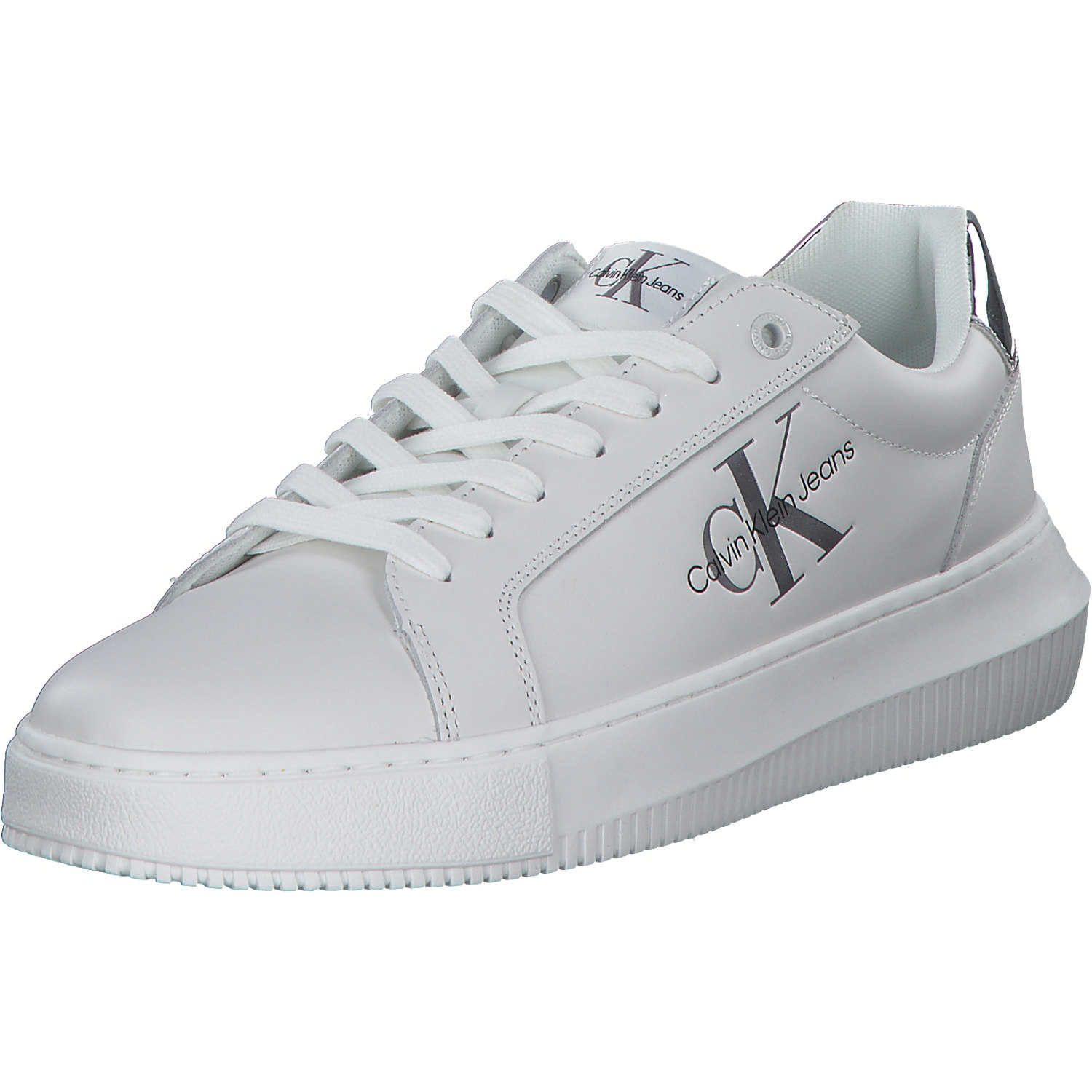 Calvin Klein YW0YW01224, Schnürschuhe, Damen, white/silver
