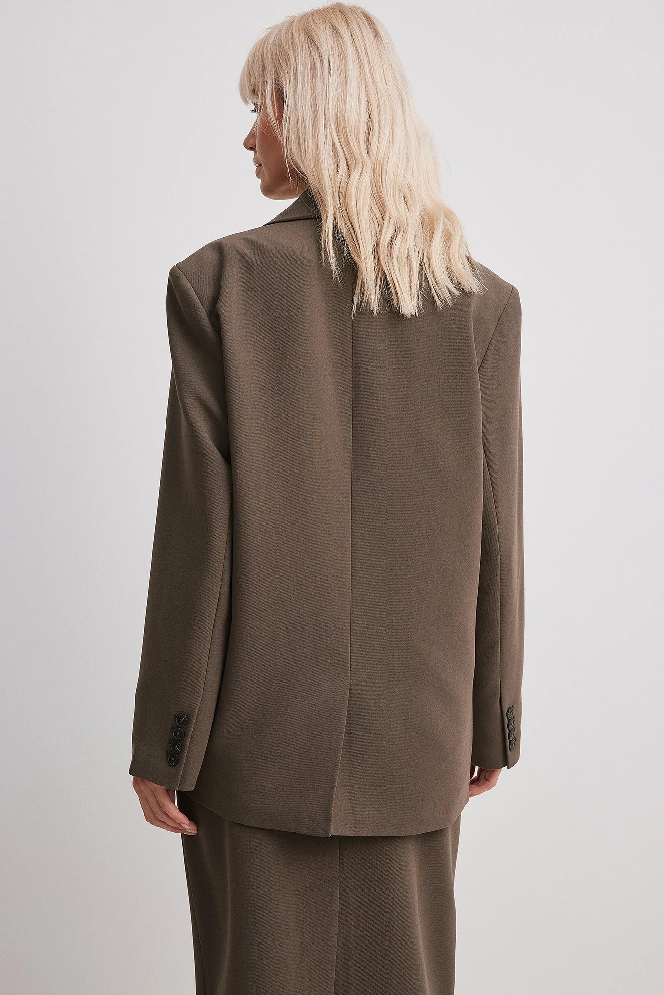 Oversize-Blazer mit drei Knöpfen