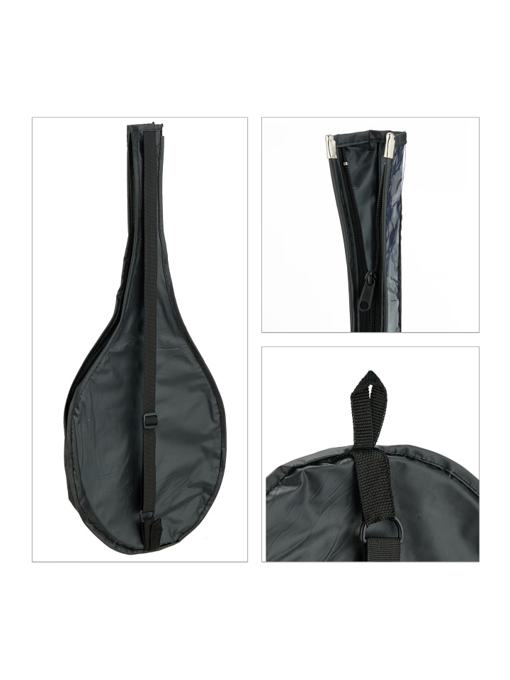 relaxdays 13-tlg. Badminton-Set in Schwarz/ Weiß günstig kaufen onesize