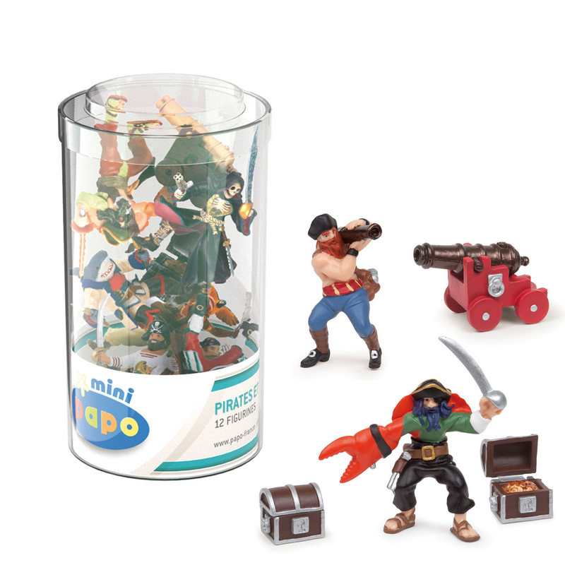 Coffret figurines Mini Tub's pirates & corsaires Papo