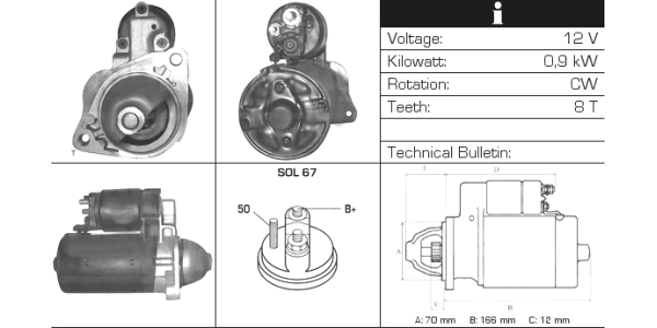FRIESEN Anlasser Nissan 8016730 - ATU