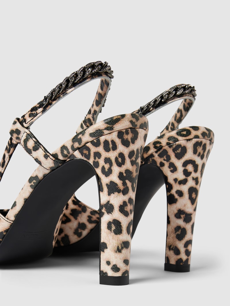 Pumps aus echtem Leder in camel